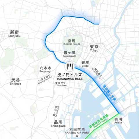Further strengthening the transportation node function as a new gateway that connects the world and central Tokyo