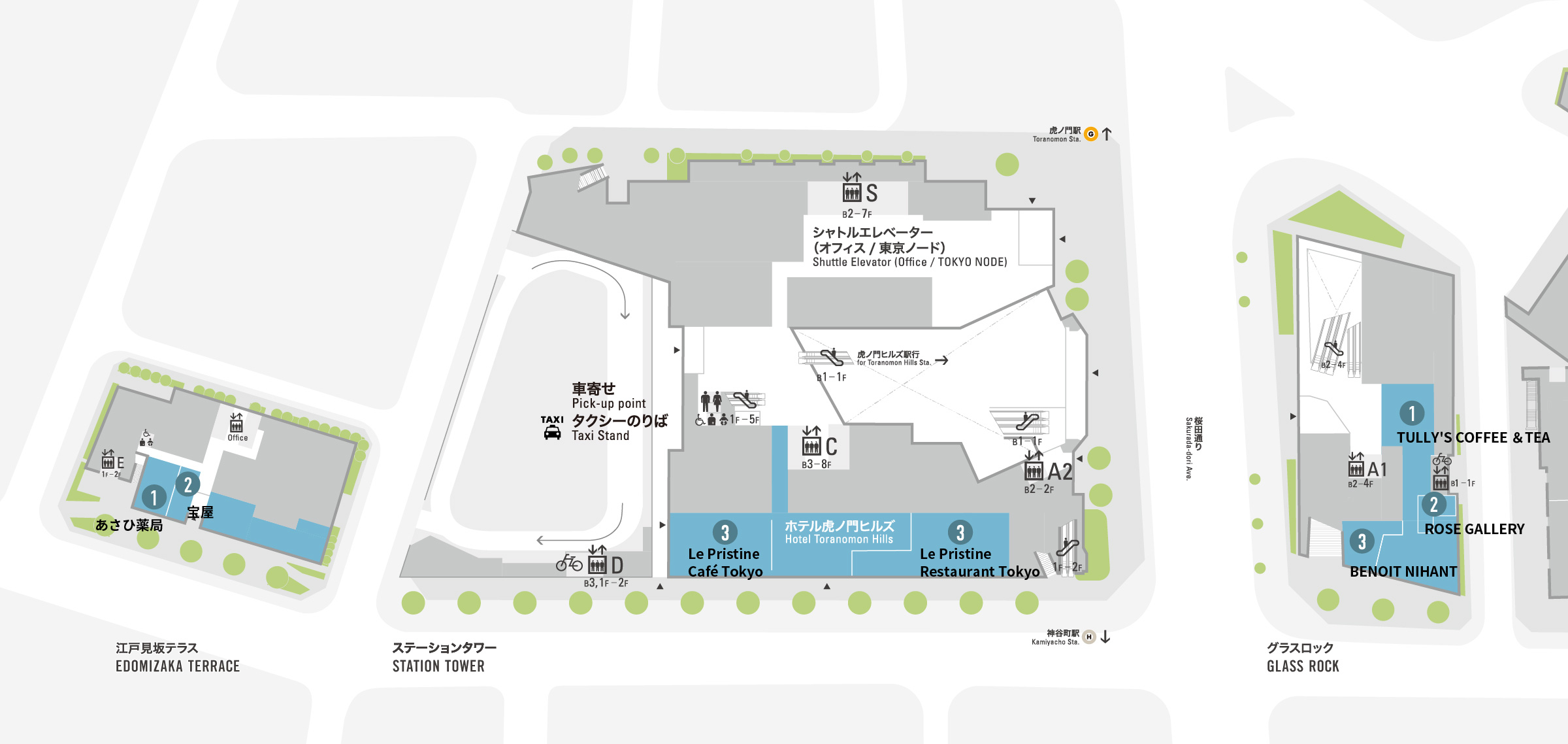 Floor Map Toranomon Hills Toranomon Hills