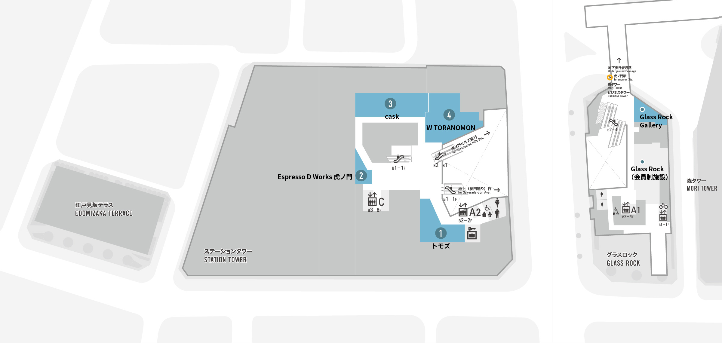 フロアマップ | 虎ノ門ヒルズ - Toranomon Hills