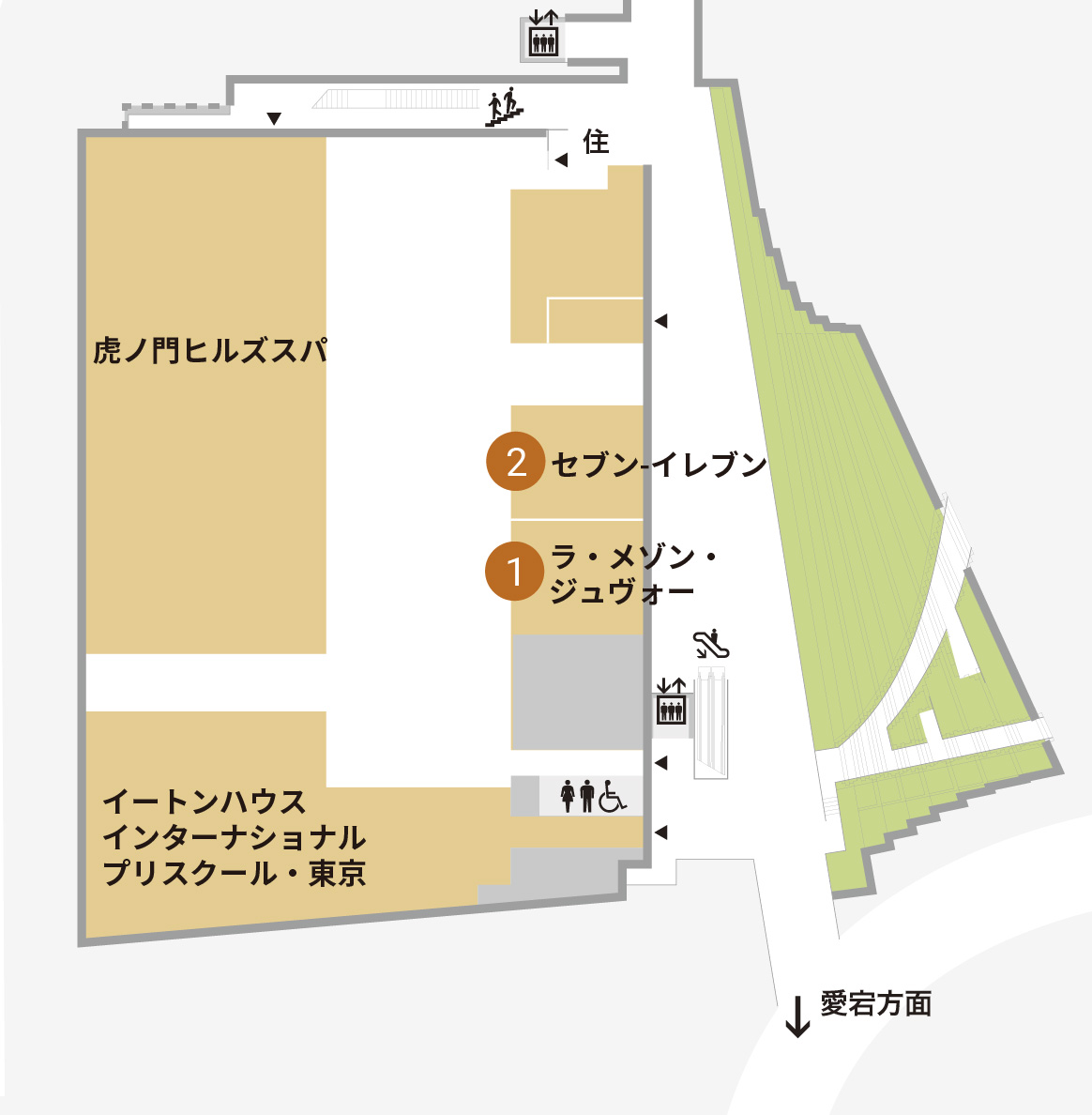 Floor Map Toranomon Hills Toranomon Hills